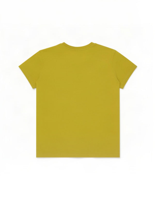 Adidas Womens Graphic T-Shirt Top UK 12/14 Medium Yellow Cotton