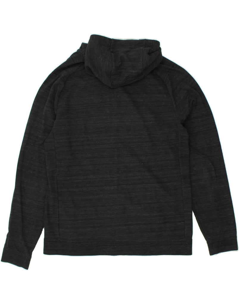 NIKE Womens Zip Hoodie Sweater UK 14 Medium Grey Flecked Cotton | Vintage Nike | Thrift | Second-Hand Nike | Used Clothing | Messina Hembry 