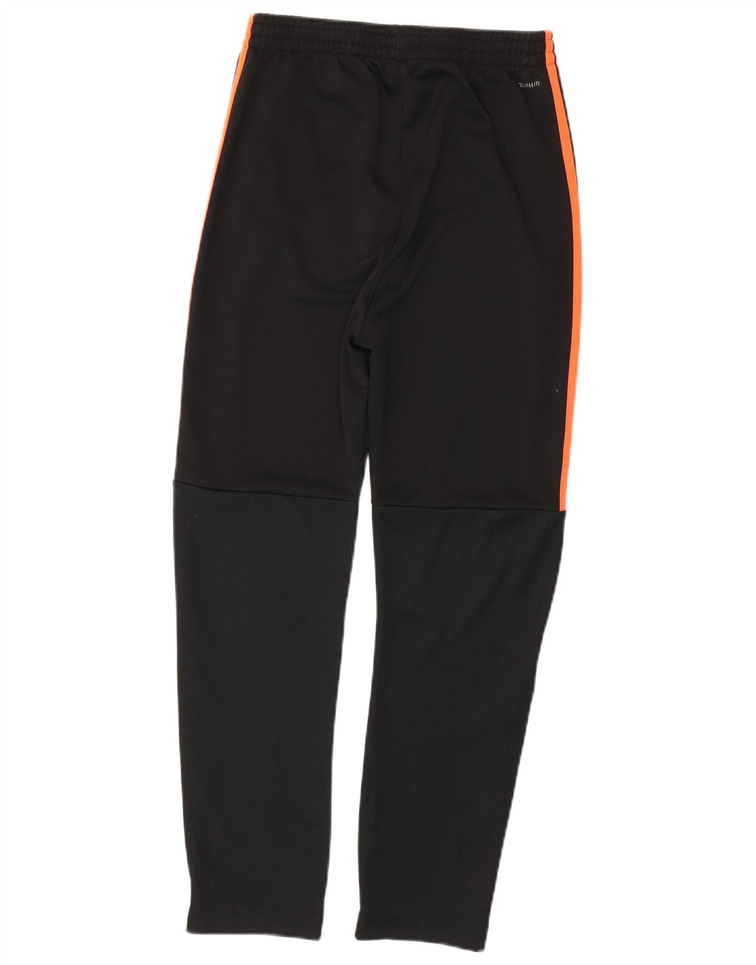 ADIDAS Boys Climalite Tracksuit Trousers 13-14 Years Large Black Polyester