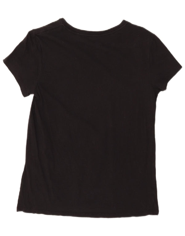 Levi's Womens Graphic T-Shirt Top UK 14 Medium Black