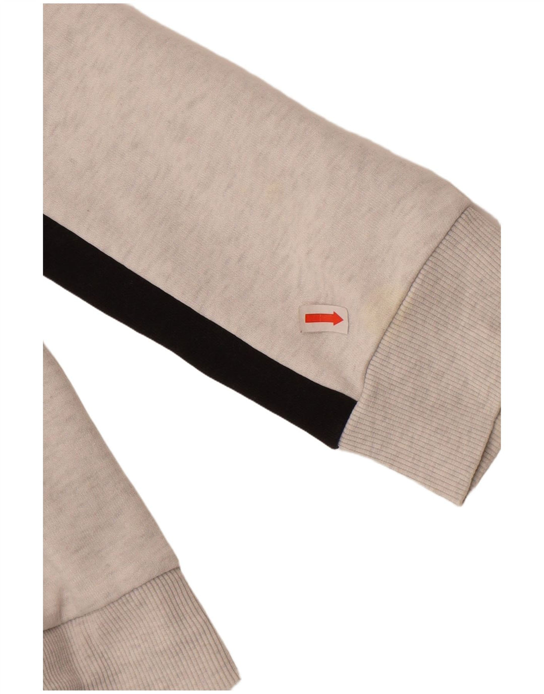 Puma Mens Graphic Zip Hoodie Sweater Medium Grey Colourblock Cotton