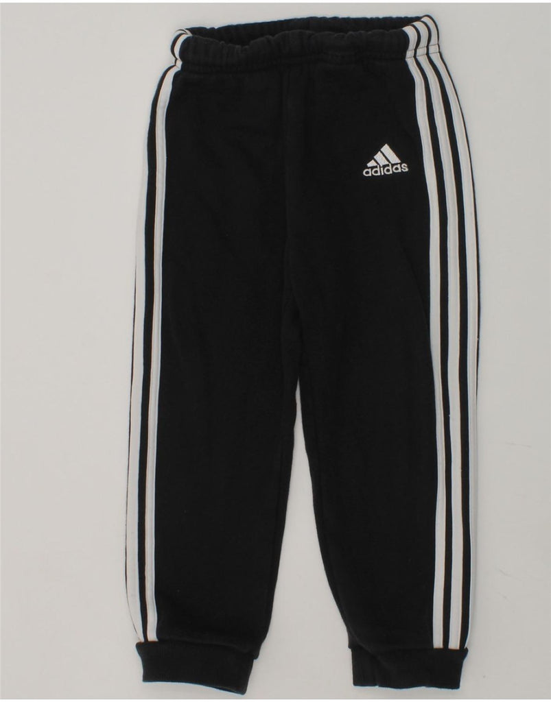 ADIDAS Boys Tracksuit Trousers Joggers 2-3 Years Black Cotton | Vintage Adidas | Thrift | Second-Hand Adidas | Used Clothing | Messina Hembry 