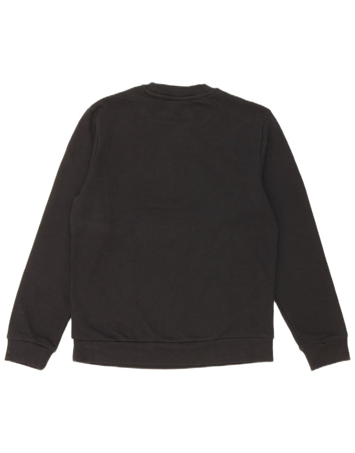Fila Womens Graphic Sweatshirt Jumper UK 10 Small Black Cotton