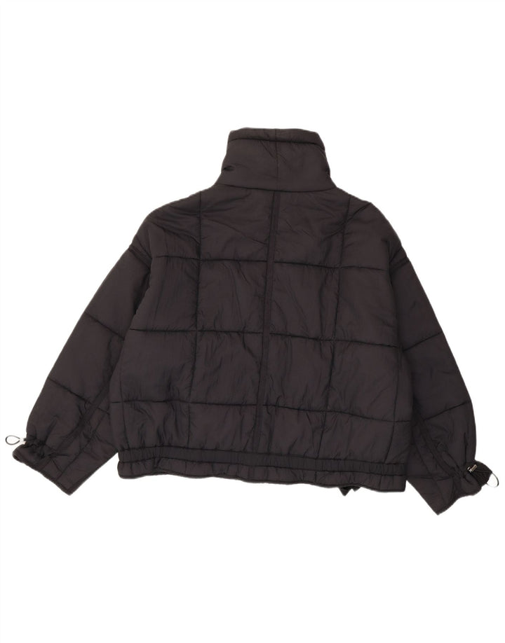 Zara Womens Oversized Padded Jacket UK 14 Medium Black Polyamide