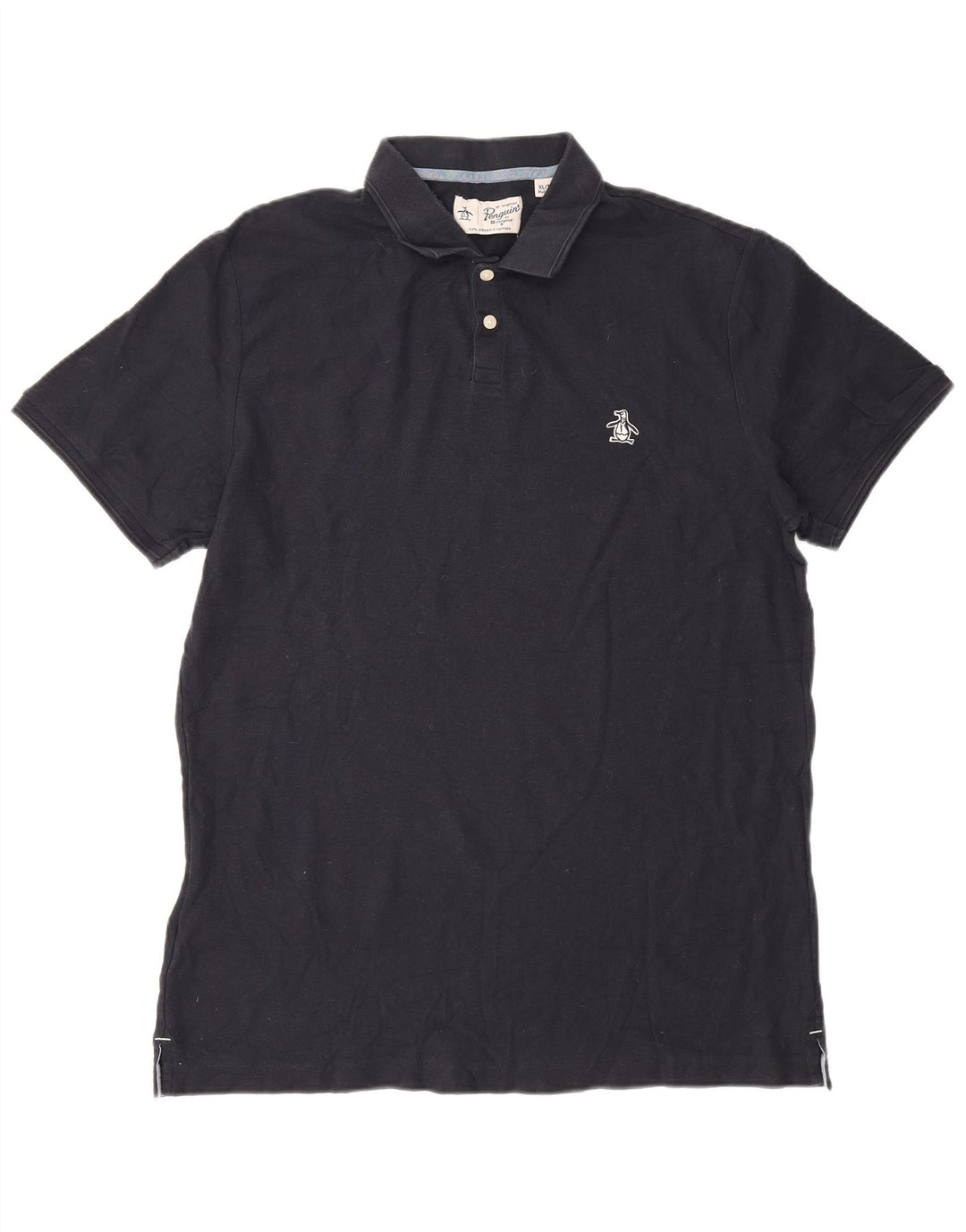 Penguin Mens Polo Shirt XL Navy Blue Cotton
