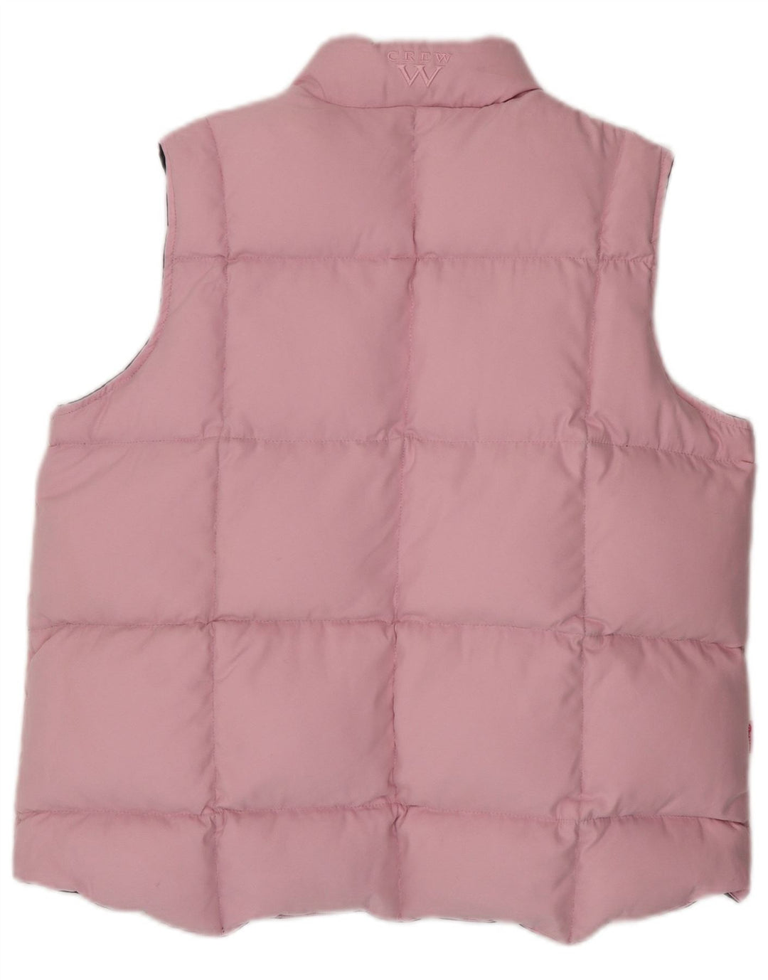 CREW CLOTHING Womens Reversible Padded Gilet UK 16 Large Pink Polyester
