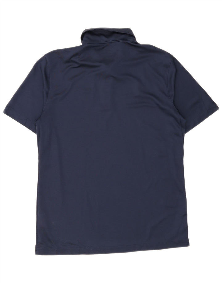 Nike Mens Dri Fit Polo Shirt Medium Navy Blue Polyester