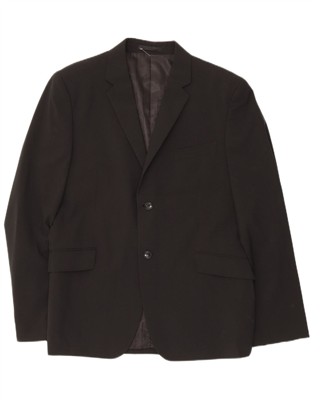 Jack & Jones Mens 2 Button Blazer Jacket IT 56 3XL Black Polyester