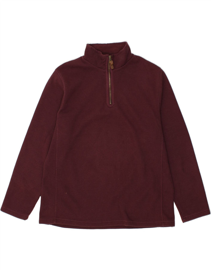 MOUNTAIN WAREHOUSE Mens Zip Neck Sweatshirt Jumper XL Burgundy Cotton | Vintage Mountain Warehouse | Thrift | Second-Hand Mountain Warehouse | Used Clothing | Messina Hembry 