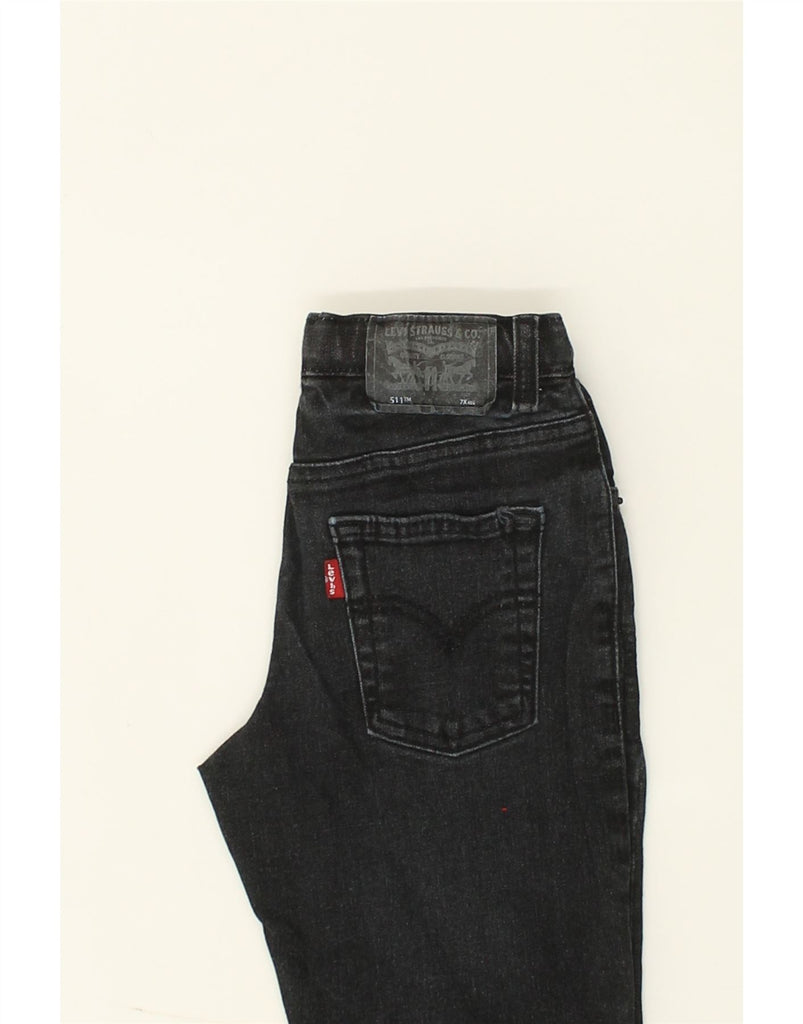 LEVI'S Boys 511 Slim Jeans 6-7 Years W22 L22  Black Cotton | Vintage Levi's | Thrift | Second-Hand Levi's | Used Clothing | Messina Hembry 