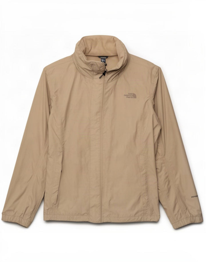 The North Face Womens Tracksuit Top Jacket UK 16 Large Beige Nylon