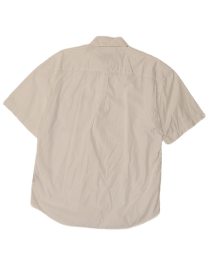 Kappa Mens Short Sleeve Shirt Medium White Cotton