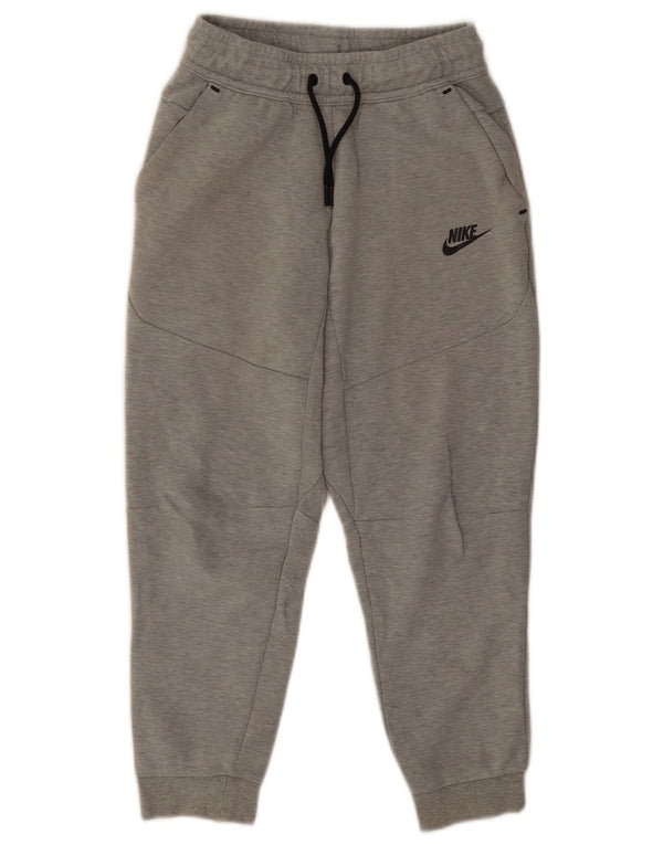 Nike Boys Tracksuit Trousers Joggers 10-11 Years Medium Grey Cotton