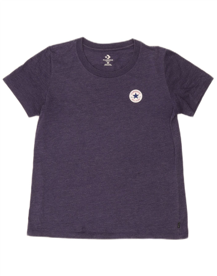 Converse Womens Classic Fit T-Shirt Top UK 12 Medium Navy Blue Flecked