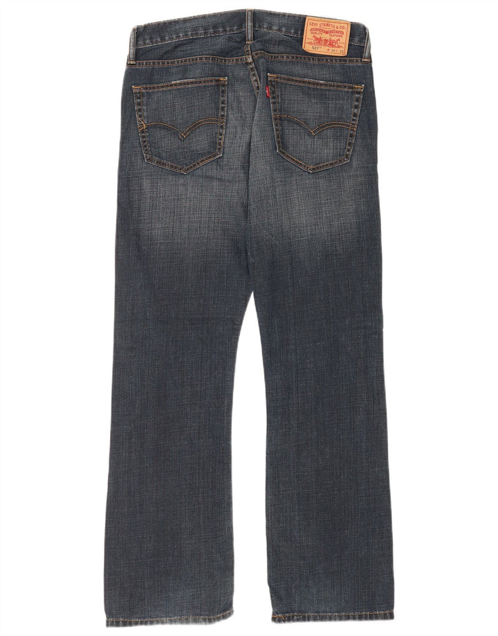 Levi's Mens 527 Bootcut Jeans W34 L32 Navy Blue Cotton