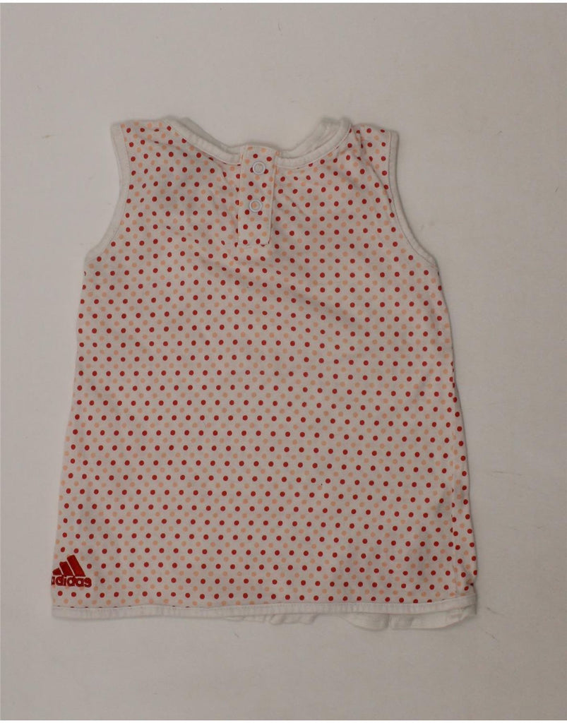 ADIDAS Baby Girls Graphic Vest Top 12-18 Months Red Polka Dot Vintage Adidas and Second-Hand Adidas from Messina Hembry 