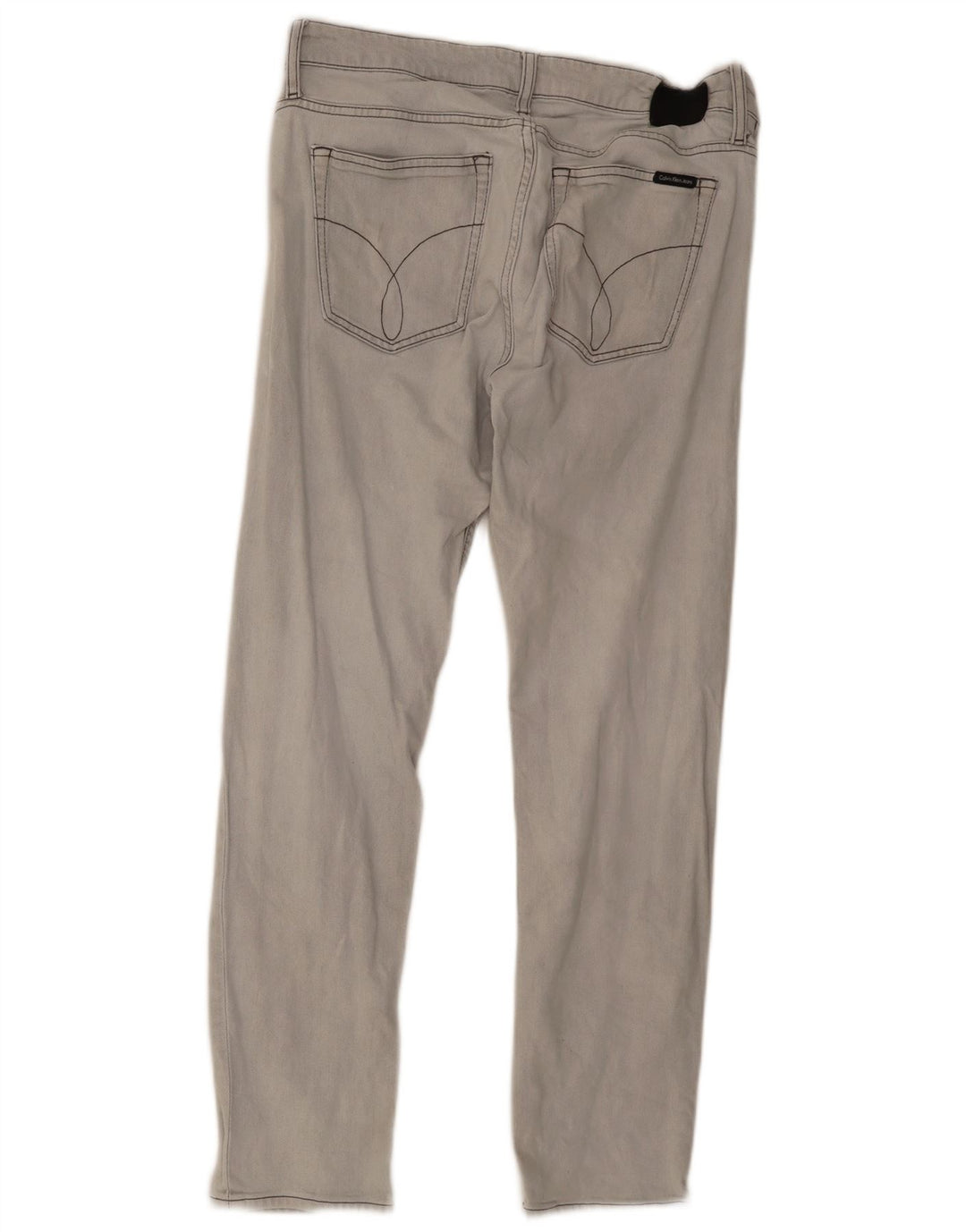 Calvin Klein Mens Slim Jeans W36 L32 Grey Cotton