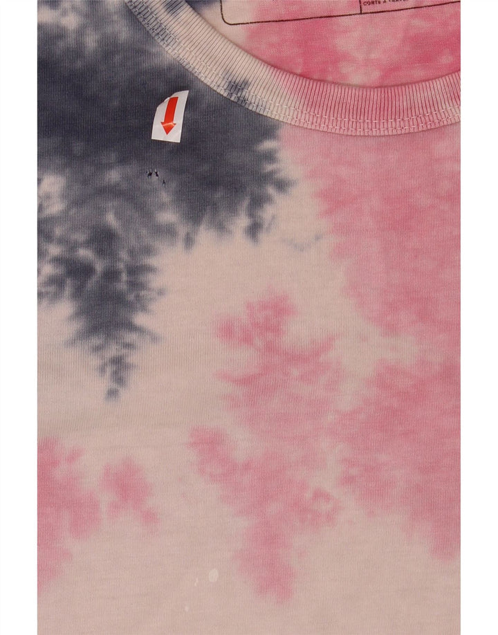 VANS Mens T-Shirt Top XL Pink Tie Dye Cotton