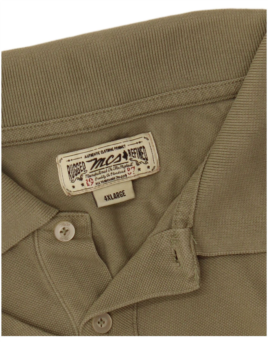 Marlboro Classics Mens Polo Shirt 4XL Khaki