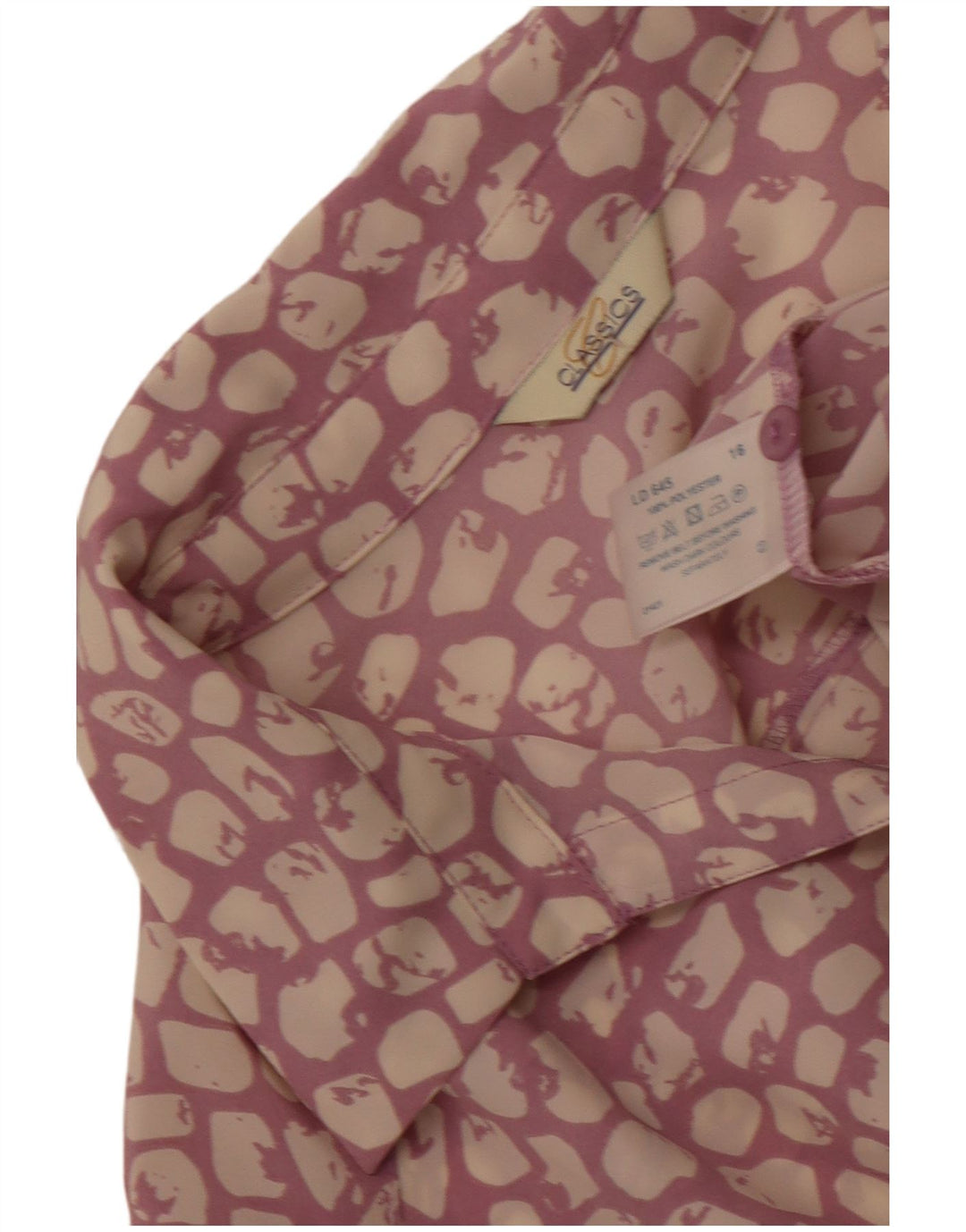 Classics Womens Maxi Dress UK 16 Large Purple Animal Print Polyester