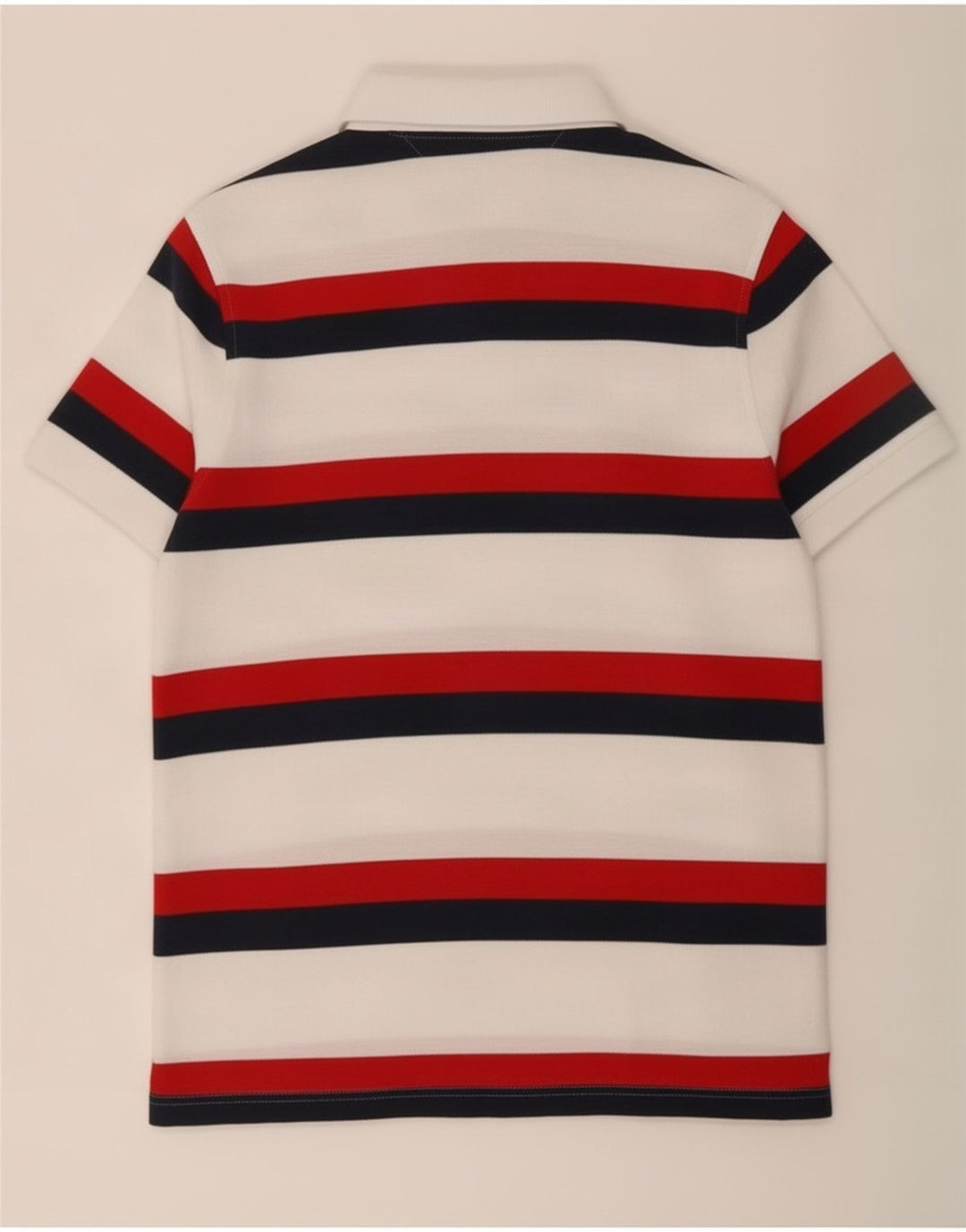 Tommy Hilfiger Mens Polo Shirt Small White Striped