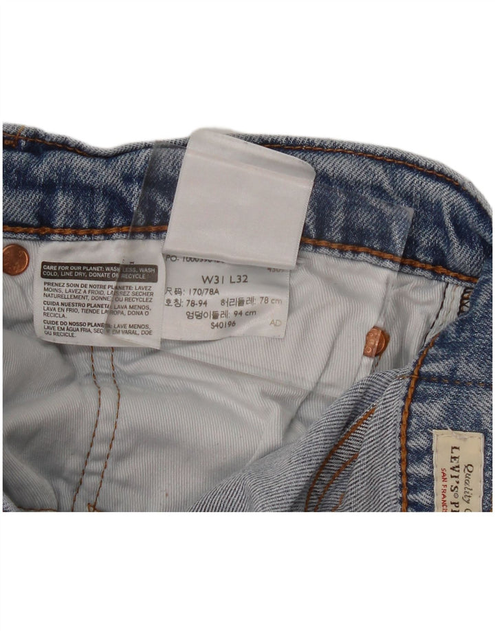 Levi's Mens Straight Jeans W31 L32 Blue