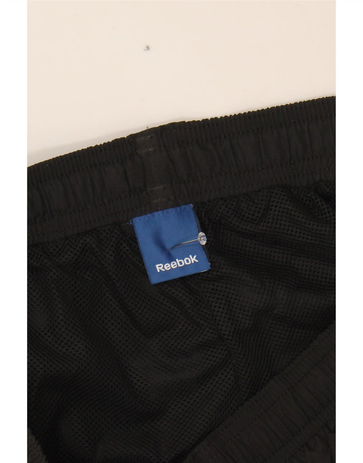 REEBOK Mens Tracksuit Trousers Joggers Medium Black Polyester Vintage Reebok and Second-Hand Reebok from Messina Hembry 