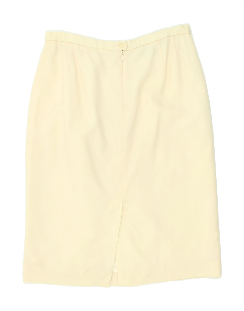 PENDLETON Womens Straight Skirt UK 16 Large W34 Off White Wool | Vintage Pendleton | Thrift | Second-Hand Pendleton | Used Clothing | Messina Hembry 