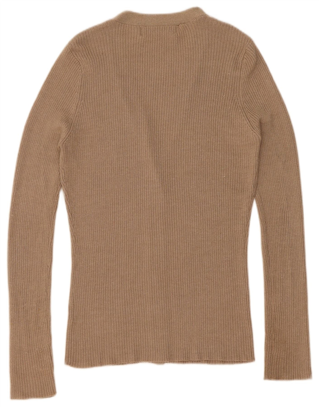 Zara Womens Cardigan Sweater UK 14 Medium Beige Flecked Viscose