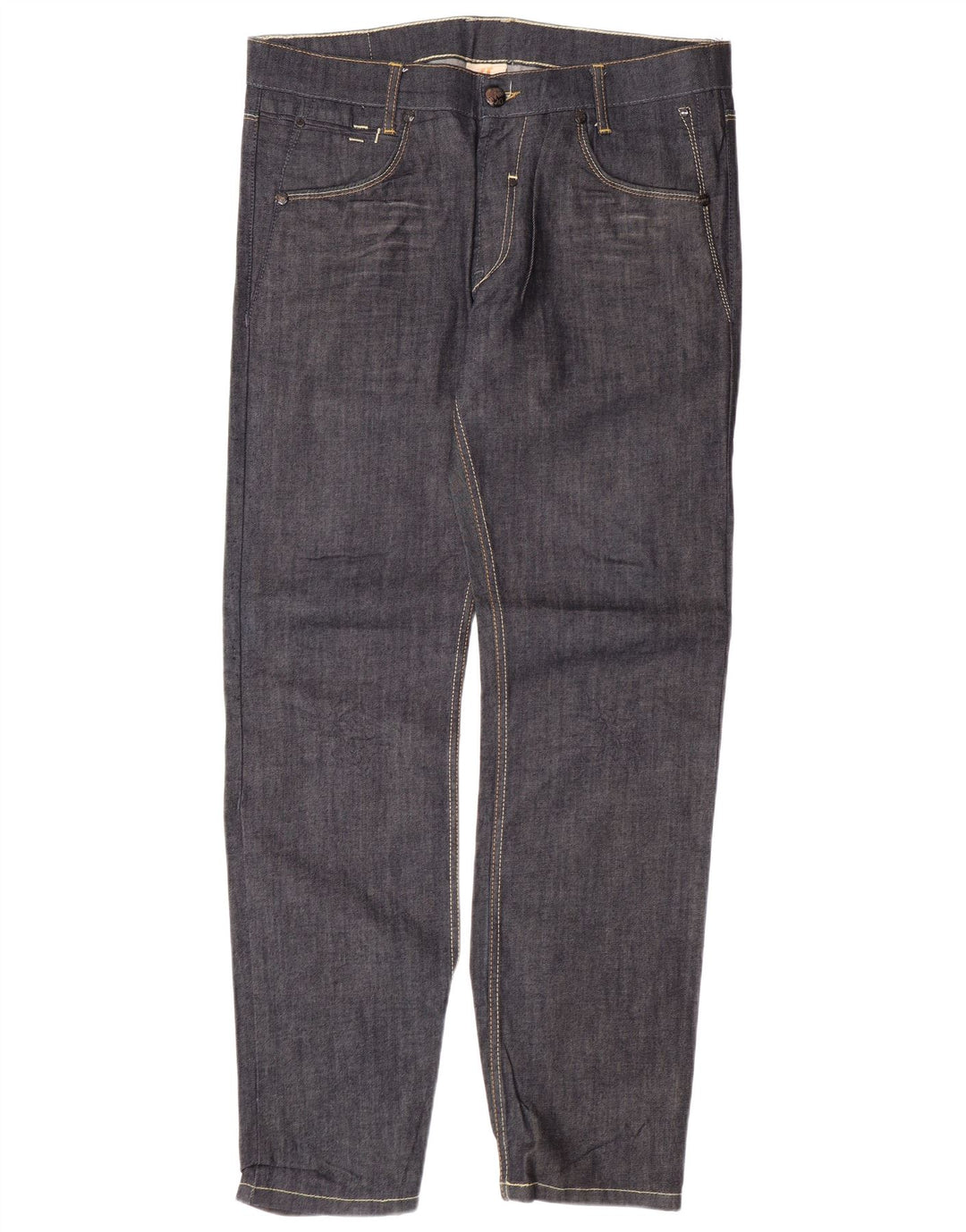 ZARA Mens Straight Jeans EU 46 XL W36 L33 Navy Blue