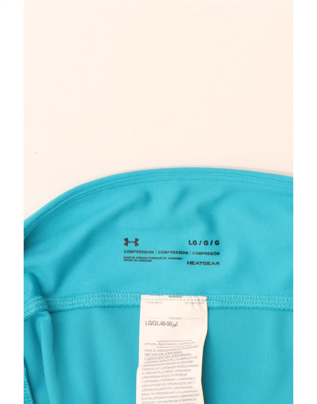 Under Armour Womens Heat Gear Graphic Leggings UK 14 Large  Blue Polyester