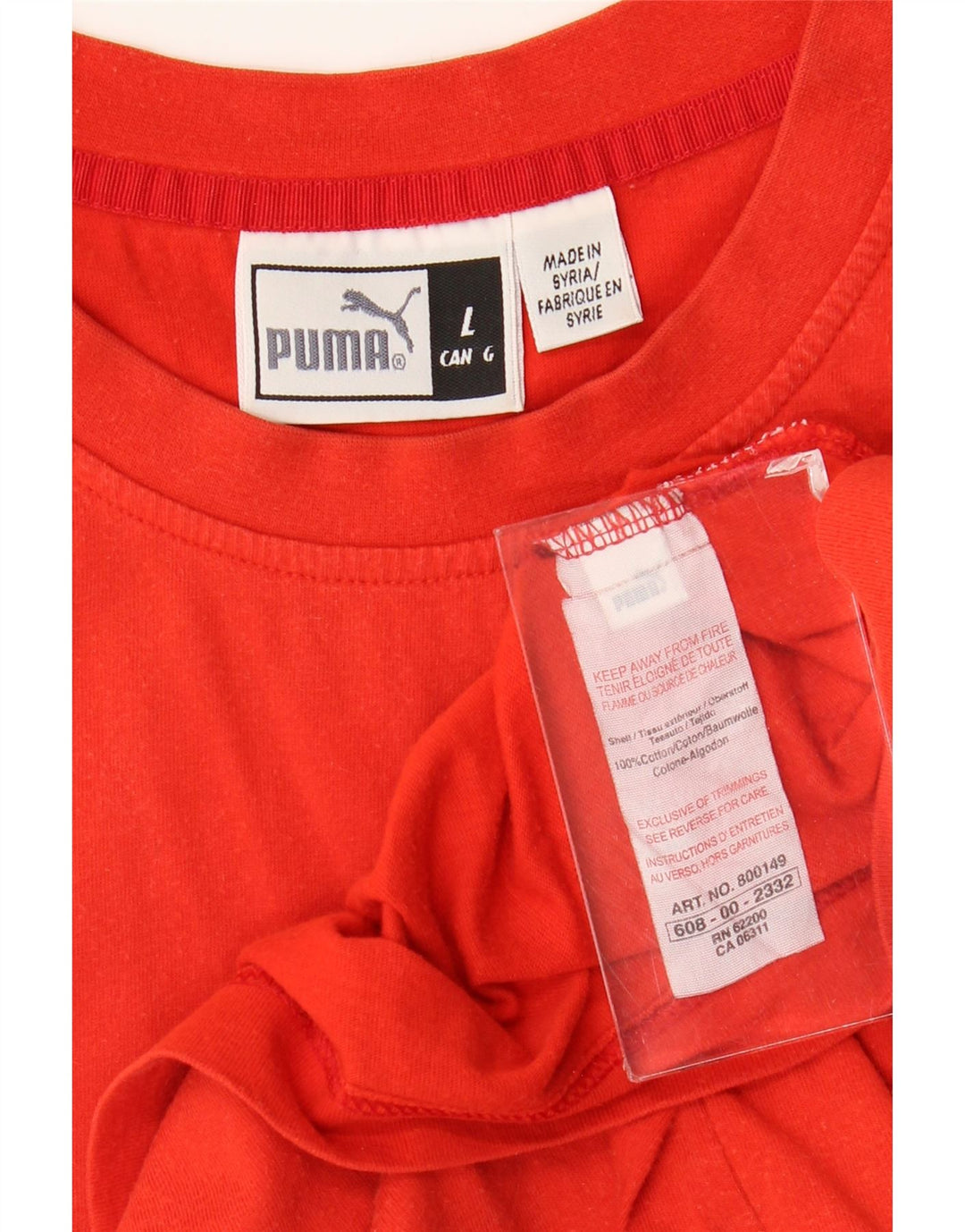 Puma Mens Graphic Vest Top Large Red Cotton