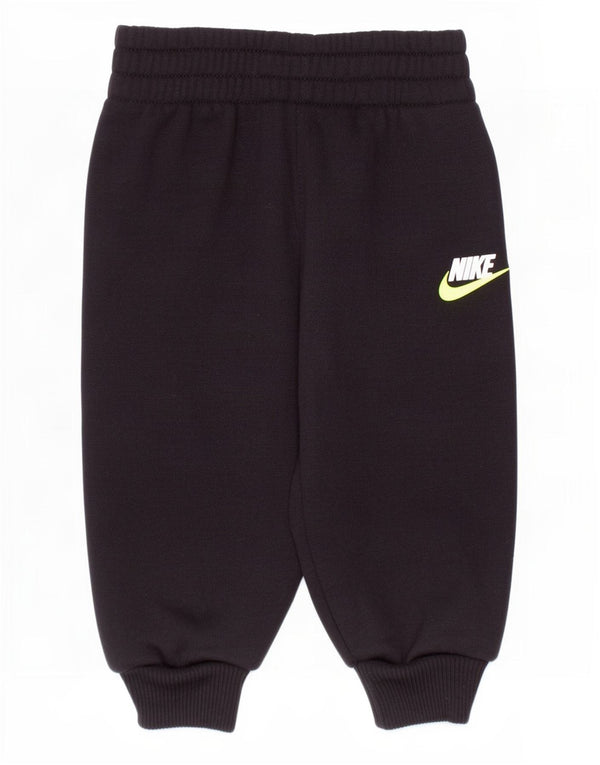 Nike Baby Boys Joggers Tracksuit Trousers 6-9 Months Black Cotton