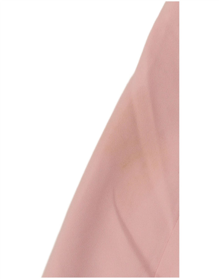 Zara Womens 2 Button Blazer Jacket UK 14 Medium Pink Polyester