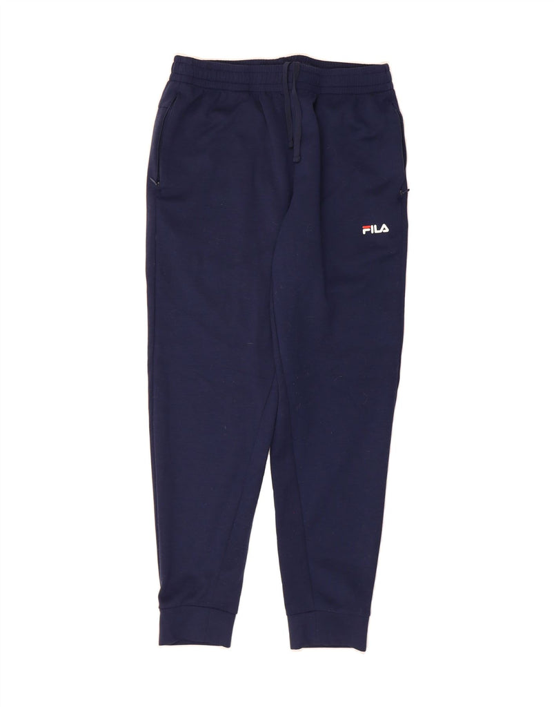 FILA Mens Tracksuit Trousers Joggers Medium  Navy Blue Polyester Vintage Fila and Second-Hand Fila from Messina Hembry 