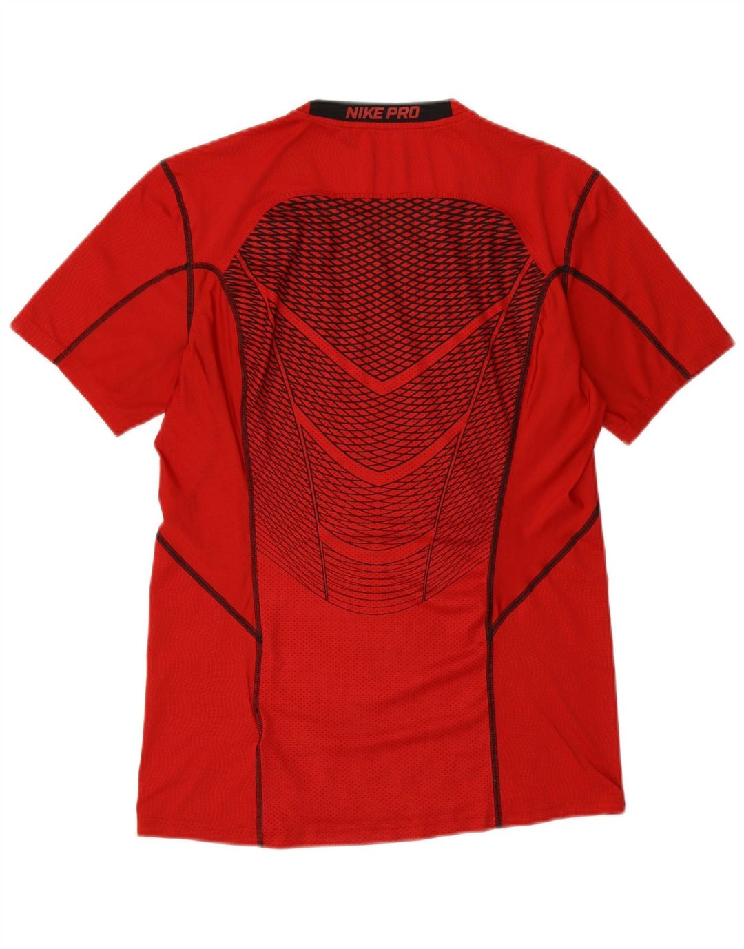 NIKE Mens Dri Fit Graphic T-Shirt Top Medium Red Polyester