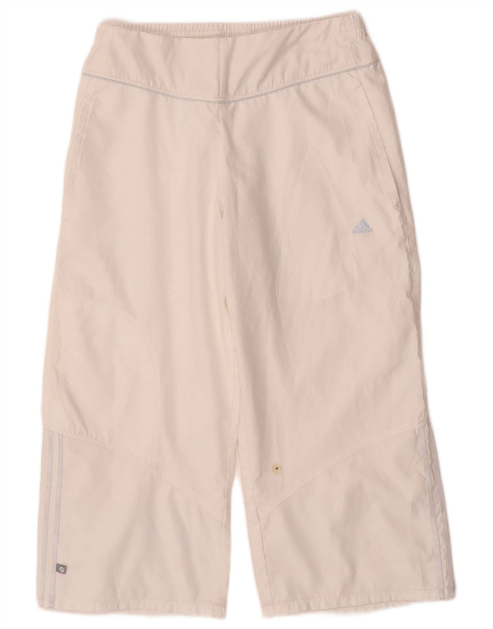 ADIDAS Boys Capri Tracksuit Trousers 13-14 Years  White