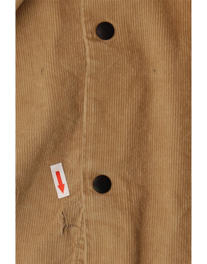 Jack & Jones Mens Corduroy Shirt Medium Beige Cotton