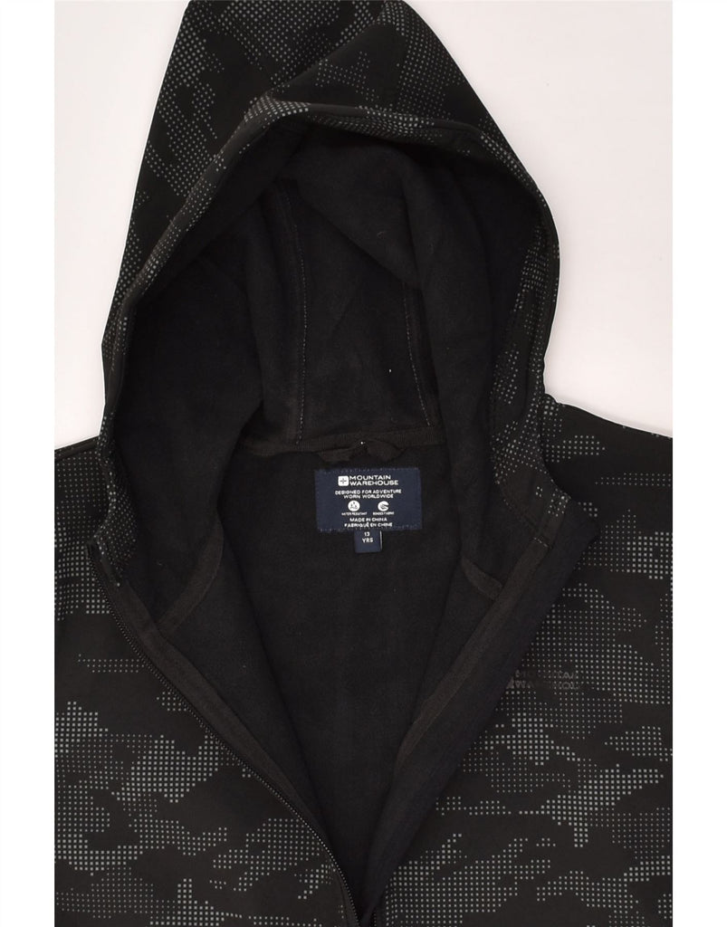 MOUNTAIN WAREHOUSE Boys Zip Hoodie Sweater 12-13 Years Black Camouflage | Vintage Mountain Warehouse | Thrift | Second-Hand Mountain Warehouse | Used Clothing | Messina Hembry 