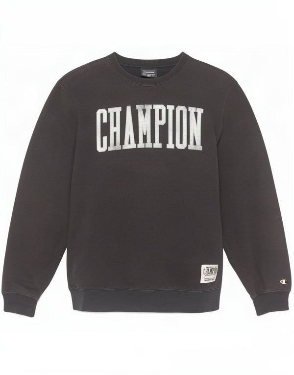 Champion Mens Graphic Sweatshirt Jumper Large Navy Blue Cotton