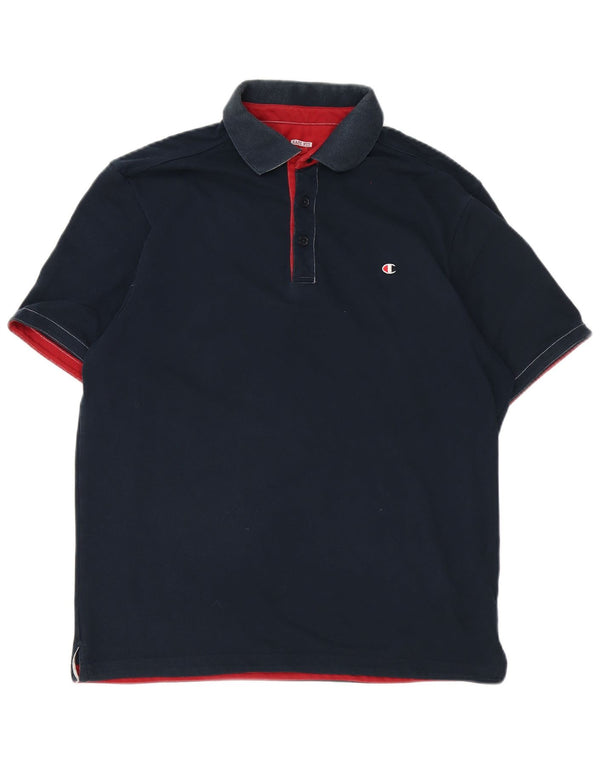 Champion Mens Easy Fit Polo Shirt XL Navy Blue