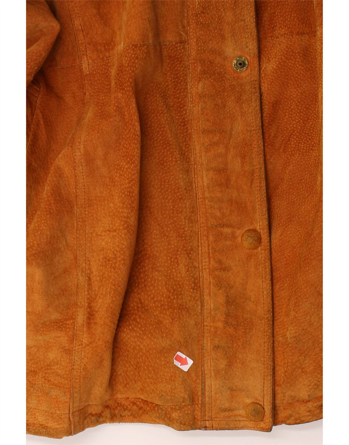 VINTAGE Womens Oversized Suede Overcoat IT 50 XL Brown Leather Vintage Vintage and Second-Hand Vintage from Messina Hembry 