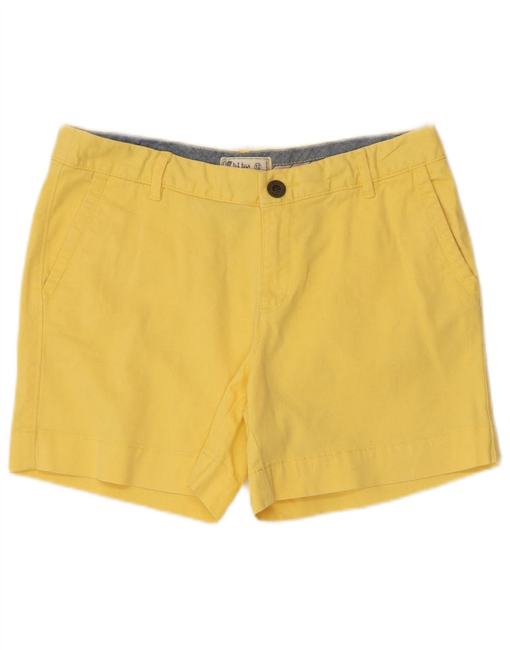 Fat Face Womens Chino Shorts UK 12 Medium W32  Yellow Cotton