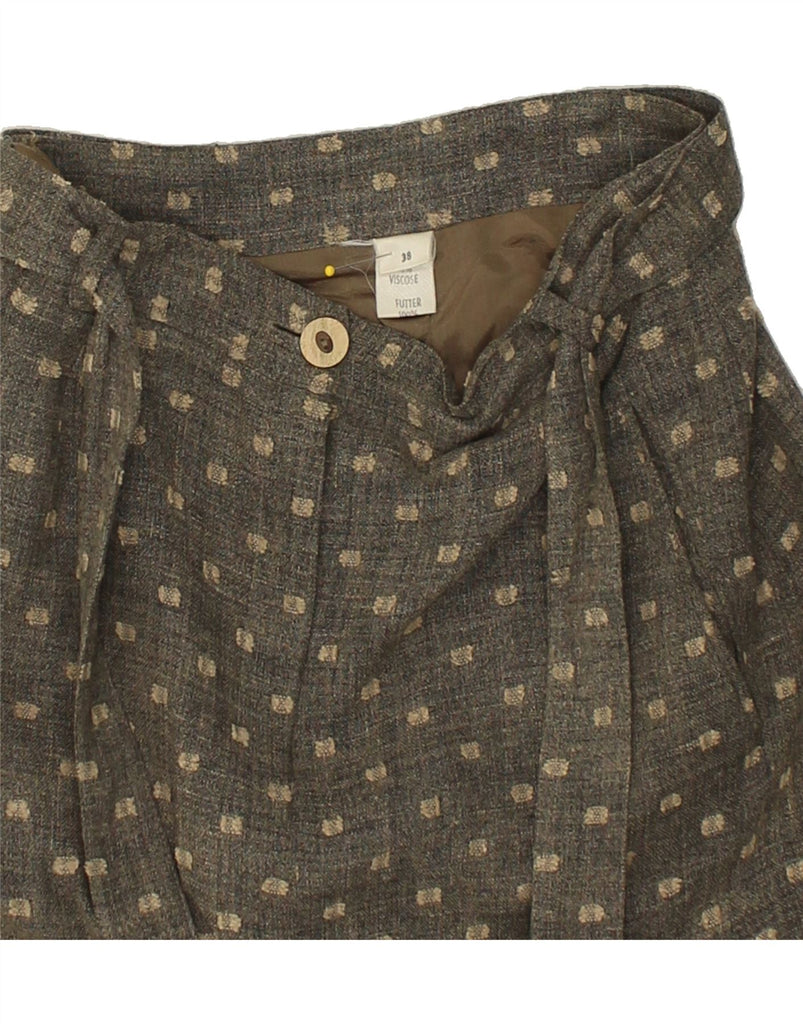 VINTAGE Womens Mini Skirt EU 38 Small W27 Brown Spotted Wool | Vintage Vintage | Thrift | Second-Hand Vintage | Used Clothing | Messina Hembry 