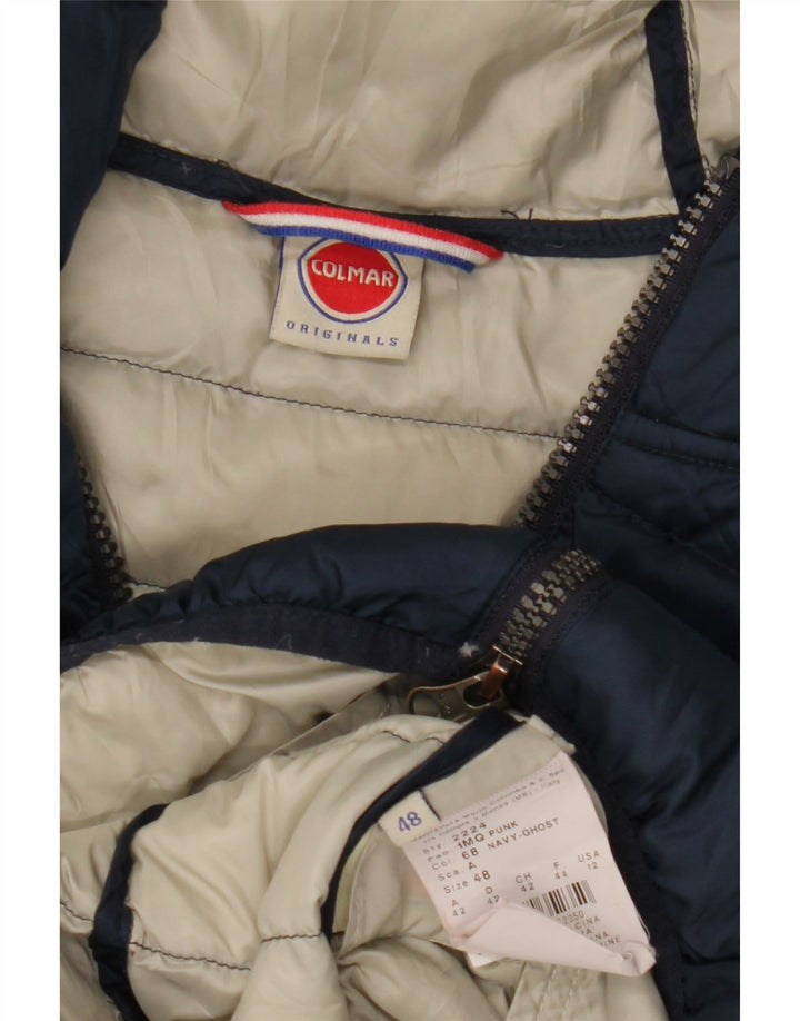 Colmar Womens Hooded Padded Jacket IT 48 XL Navy Blue Polyester
