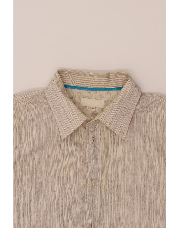 DIESEL Mens Shirt XL Purple Pinstripe Cotton Vintage Diesel and Second-Hand Diesel from Messina Hembry 