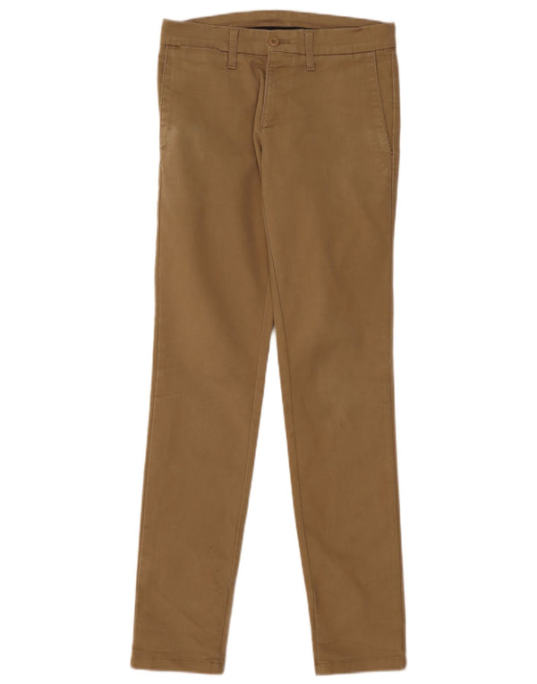 Carhartt Womens Slim Chino Trousers W26 L32 Beige Cotton
