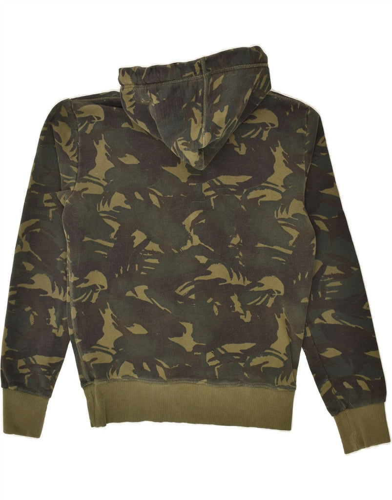 SUPERDRY Mens Graphic Hoodie Jumper Small Khaki Camouflage Cotton | Vintage Superdry | Thrift | Second-Hand Superdry | Used Clothing | Messina Hembry 