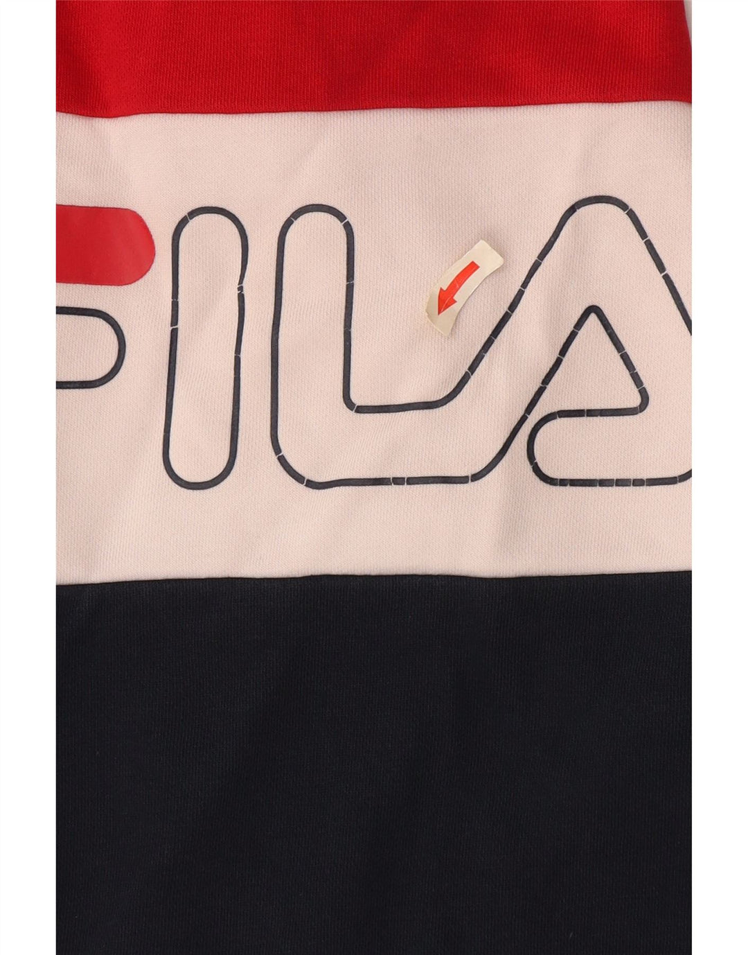 Fila Womens Sweatshirt Jumper UK 14 Medium Multicoloured Colourblock