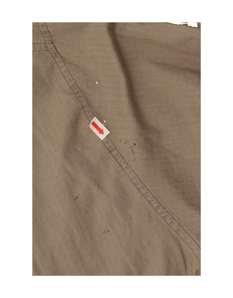 SAVVY Mens Shirt Size 45/46 2XL Brown Cotton Vintage Savvy and Second-Hand Savvy from Messina Hembry 